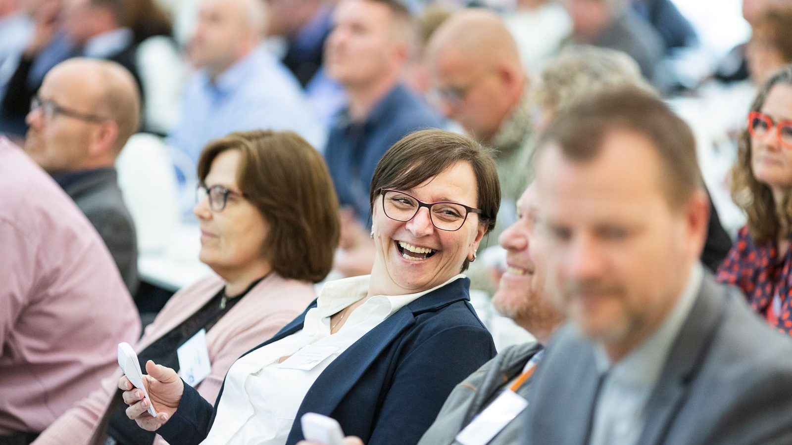 Delegates at a corporate conference